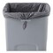 Rubbermaid Commercial Untouchable 23 Gallon Square Plastic Waste Container - Gray